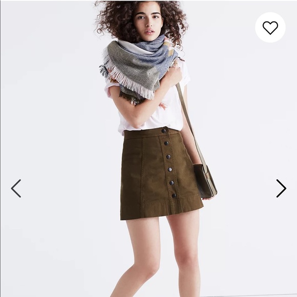 Madewell Metropolis Snap Skirt Sz 4 - Picture 11 of 11